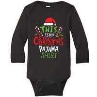 This Is My Christmas Pajama Baby Long Sleeve Bodysuit