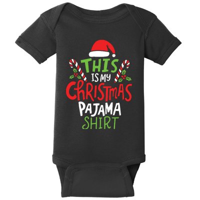 This Is My Christmas Pajama Baby Bodysuit