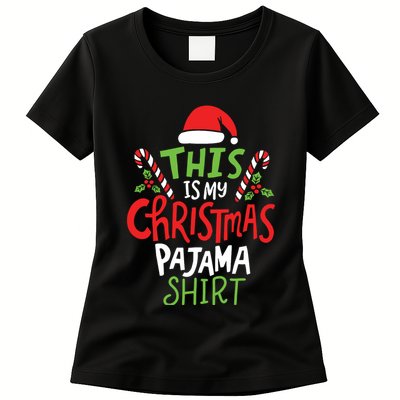 This Is My Christmas Pajama Womens T-Shirt
