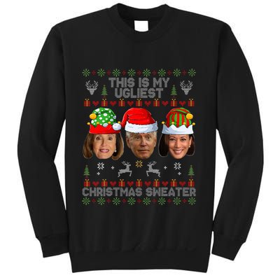 This Is My Ugliest Christmas Sweater Funny Joe Biden Kamala Sweatshirt