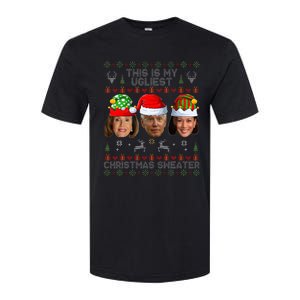 This Is My Ugliest Christmas Sweater Funny Joe Biden Kamala Softstyle CVC T-Shirt