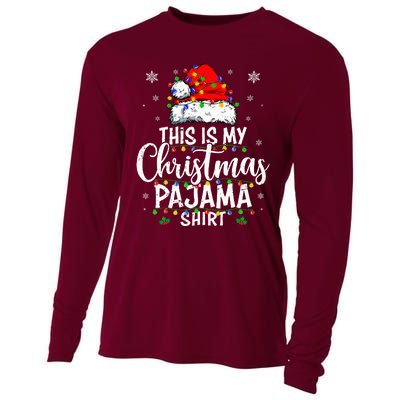 This Is My Christmas Pajama Lights Cooling Performance Long Sleeve Crew