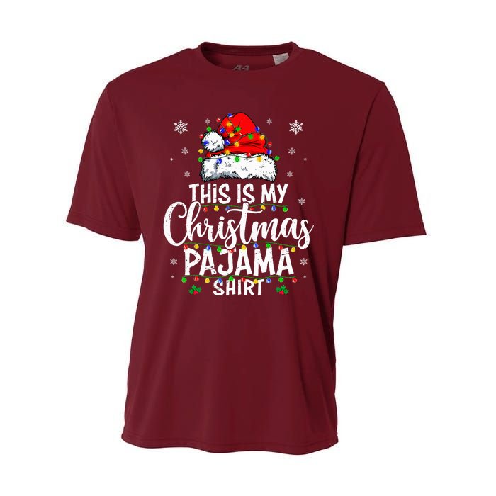 This Is My Christmas Pajama Lights Performance Sprint T-Shirt