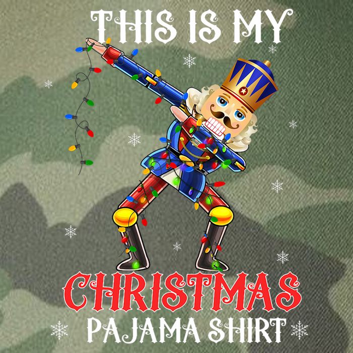 This Is My Christmas Pajama Dabbing Nutcracker Funny Legacy Tie Dye Trucker Hat