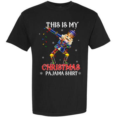 This Is My Christmas Pajama Dabbing Nutcracker Funny Garment-Dyed Heavyweight T-Shirt