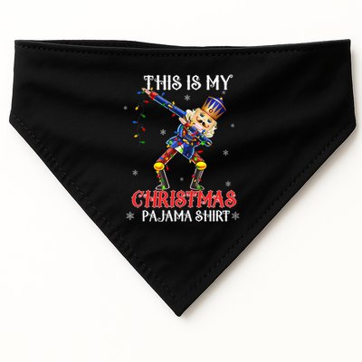 This Is My Christmas Pajama Dabbing Nutcracker Funny USA-Made Doggie Bandana