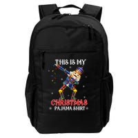 This Is My Christmas Pajama Dabbing Nutcracker Funny Backpack
