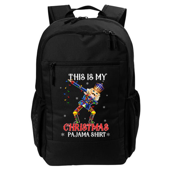 This Is My Christmas Pajama Dabbing Nutcracker Funny Backpack