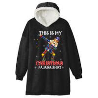 This Is My Christmas Pajama Dabbing Nutcracker Funny Hooded Wearable Blanket