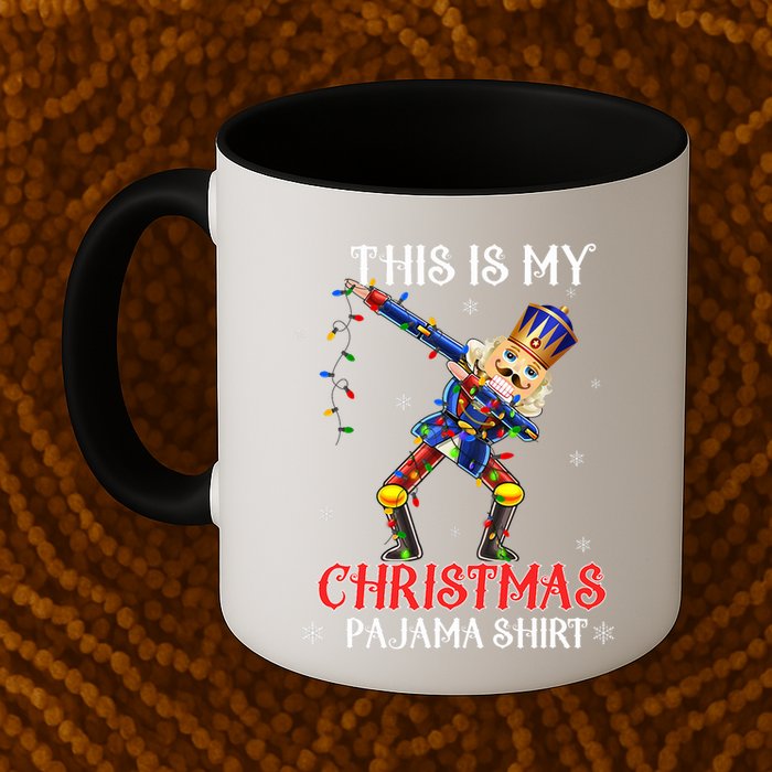 This Is My Christmas Pajama Dabbing Nutcracker Funny Mug