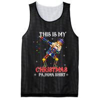 This Is My Christmas Pajama Dabbing Nutcracker Funny Mesh Reversible Basketball Jersey Tank