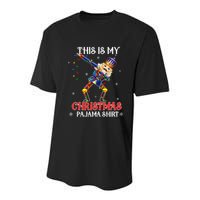 This Is My Christmas Pajama Dabbing Nutcracker Funny Youth Performance Sprint T-Shirt