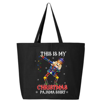This Is My Christmas Pajama Dabbing Nutcracker Funny 25L Jumbo Tote