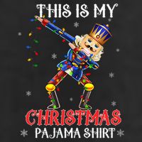 This Is My Christmas Pajama Dabbing Nutcracker Funny 25L Jumbo Tote