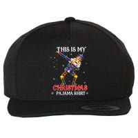 This Is My Christmas Pajama Dabbing Nutcracker Funny Wool Snapback Cap