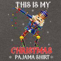 This Is My Christmas Pajama Dabbing Nutcracker Funny Cotton Canvas Backpack