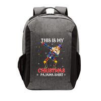 This Is My Christmas Pajama Dabbing Nutcracker Funny Vector Backpack