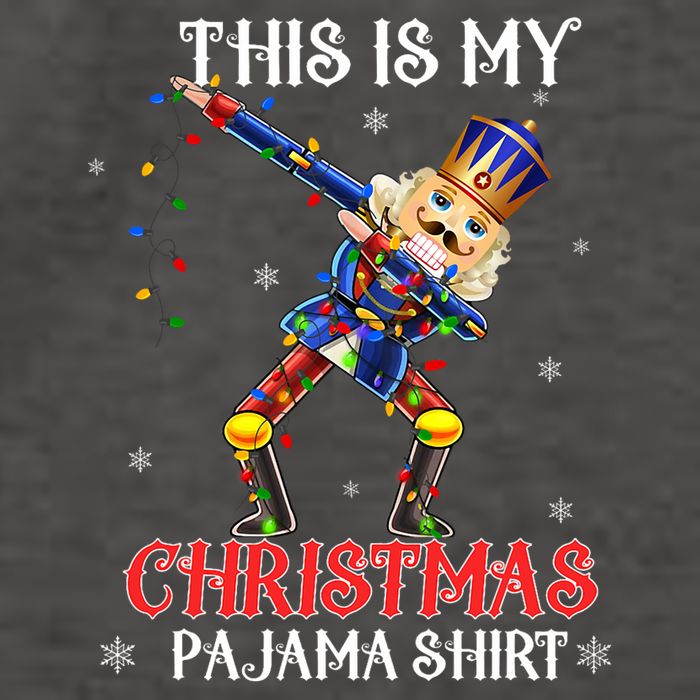 This Is My Christmas Pajama Dabbing Nutcracker Funny Vector Backpack