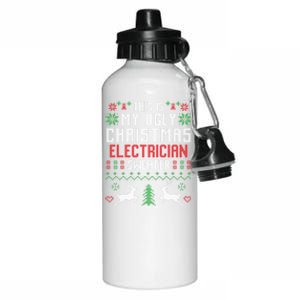 This Is My Ugly Christmas Electrician Sweater Cute Gift Aluminum Water Bottle