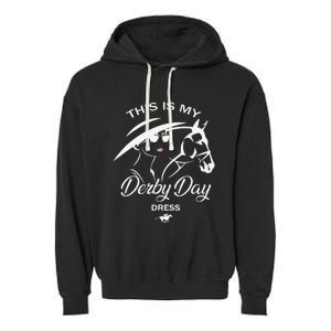 This Is My Derby Day Dress Funny KY Derby Horse Garment-Dyed Fleece Hoodie