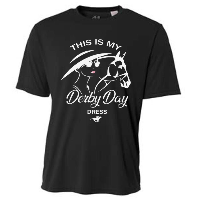 This Is My Derby Day Dress Funny KY Derby Horse Cooling Performance Crew T-Shirt