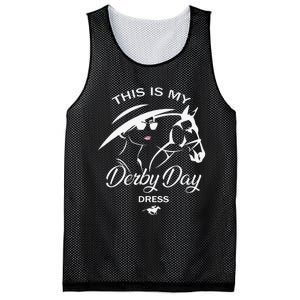 This Is My Derby Day Dress Funny KY Derby Horse Mesh Reversible Basketball Jersey Tank