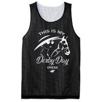 This Is My Derby Day Dress Funny KY Derby Horse Mesh Reversible Basketball Jersey Tank