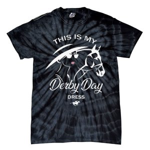 This Is My Derby Day Dress Funny KY Derby Horse Tie-Dye T-Shirt