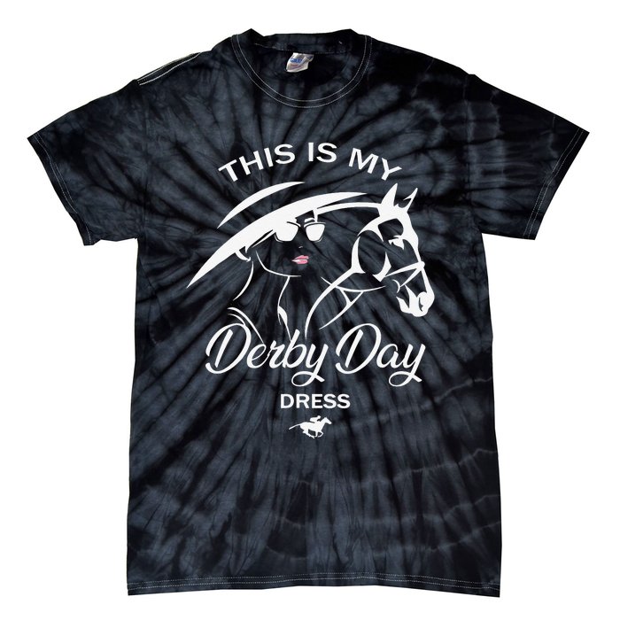 This Is My Derby Day Dress Funny KY Derby Horse Tie-Dye T-Shirt