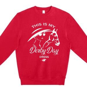 This Is My Derby Day Dress Funny KY Derby Horse Premium Crewneck Sweatshirt