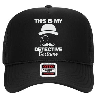 This Is My Detective Costume  True Crime Lover Investigator High Crown Mesh Back Trucker Hat