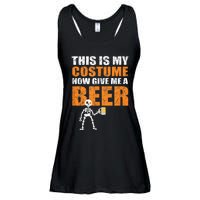 This Is My Costume Now Give Me A Beer Halloween Ladies Essential Flowy Tank