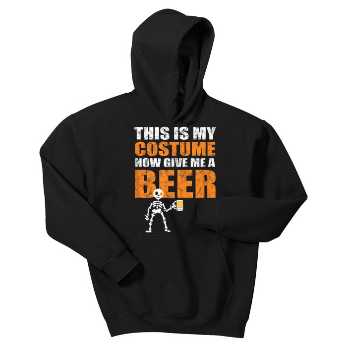 This Is My Costume Now Give Me A Beer Halloween Kids Hoodie