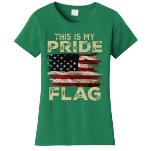 This Is My Pride Flag Usa American 4th Of July Women's T-Shirt