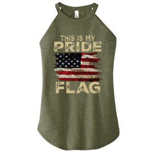 This Is My Pride Flag Usa American 4th Of July Women's Perfect Tri Rocker Tank