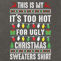 This Is My ItS Too Hot For Ugly Christmas Sweaters Cotton Canvas Backpack