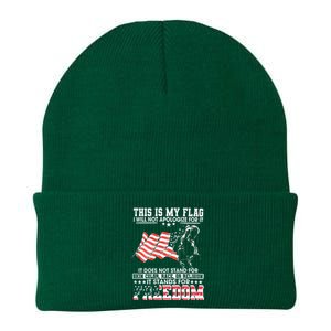 This Is My Flag I Will Not Apologize For It Knit Cap Winter Beanie