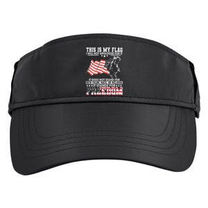 This Is My Flag I Will Not Apologize For It Adult Drive Performance Visor