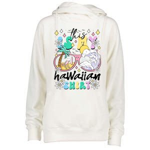 This Is My Hawaiian Groovy Tropical Luau Costume Party Womens Funnel Neck Pullover Hood