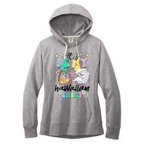 This Is My Hawaiian Groovy Tropical Luau Costume Party Women's Fleece Hoodie