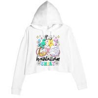 This Is My Hawaiian Groovy Tropical Luau Costume Party Crop Fleece Hoodie