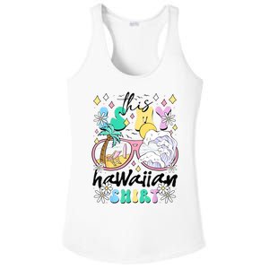 This Is My Hawaiian Groovy Tropical Luau Costume Party Ladies PosiCharge Competitor Racerback Tank