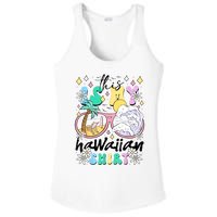 This Is My Hawaiian Groovy Tropical Luau Costume Party Ladies PosiCharge Competitor Racerback Tank