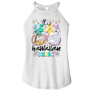 This Is My Hawaiian Groovy Tropical Luau Costume Party Women's Perfect Tri Rocker Tank