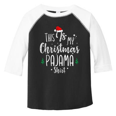 This Is My Christmas Pajama Xmas Christmas Tree Toddler Fine Jersey T-Shirt