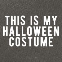 This Is My Halloween Costume Cotton Canvas Backpack