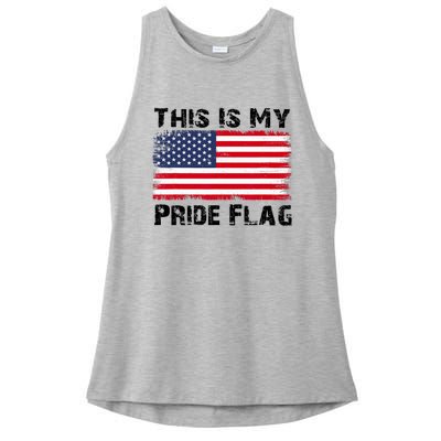 This Is My Pride Flag  Ladies PosiCharge Tri-Blend Wicking Tank