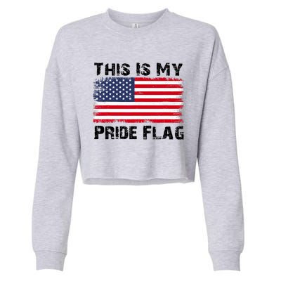 This Is My Pride Flag  Cropped Pullover Crew