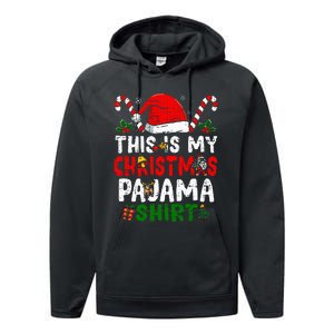 This Is My Christmas Pajama  Funny Christmas Performance Fleece Hoodie