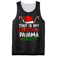 This Is My Christmas Pajama  Funny Christmas Mesh Reversible Basketball Jersey Tank